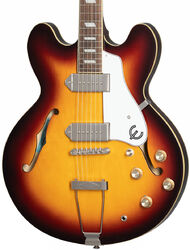 Semi-hollow electric guitar Epiphone Archtop Casino - Vintage sunburst