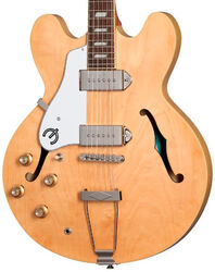 Semi-hollow electric guitar Epiphone Archtop Casino LH - Natural