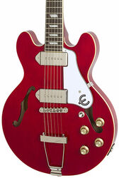 Semi-hollow electric guitar Epiphone Casino Coupe - Cherry