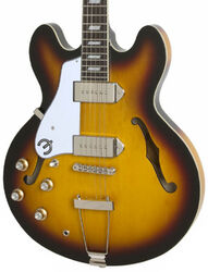 Left-handed electric guitar Epiphone Casino LH - Vintage sunburst