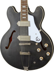 Semi-hollow electric guitar Epiphone Archtop Casino - Worn ebony