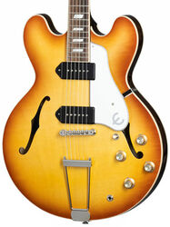Semi-hollow electric guitar Epiphone Casino USA - Royal tan