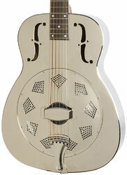 Dobro resonator Epiphone Dobro Hound Dog M-14 Metalbody Round Neck - Nickel