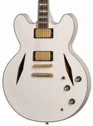 Semi-hollow electric guitar Epiphone Emily Wolfe Sheraton - Aged bone white