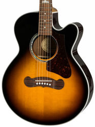 Folk guitar Epiphone J-200 EC Studio Parlor - Vintage sunburst