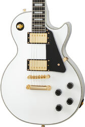 Single cut electric guitar Epiphone Les Paul Custom - Alpine white