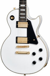 Single cut electric guitar Epiphone Inspired By Gibson Les Paul Custom - Alpine White