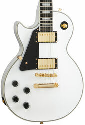 Left-handed electric guitar Epiphone Les Paul Custom LH - Alpine white
