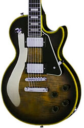 Single cut electric guitar Epiphone IBG Les Paul Custom Widow - Yellow Burst