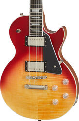 Single cut electric guitar Epiphone Les Paul Modern Figured - Magma orange fade