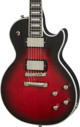 Single cut electric guitar Epiphone Modern Prophecy Les Paul - Red tiger aged 