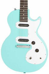Single cut electric guitar Epiphone Les Paul SL - Turquoise