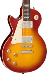 Single cut electric guitar Epiphone Original Les Paul Standard 50s Figured LH - Washed cherry sunburst