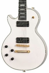 Left-handed electric guitar Epiphone Matt Heafy Les Paul Custom Origins 7-String LH - Bone white