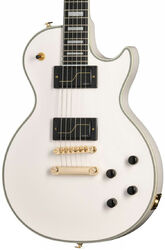 Single cut electric guitar Epiphone Matt Heafy Les Paul Custom Origins - Bone white