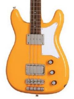 Solid body electric bass Epiphone Newport Bass - California coral