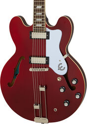 Semi-hollow electric guitar Epiphone Riviera - Sparkling burgundy top