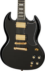 Double cut electric guitar Epiphone SG Custom - Ebony