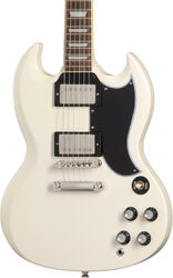 Double cut electric guitar Epiphone 1961 Les Paul SG Standard - Aged classic white