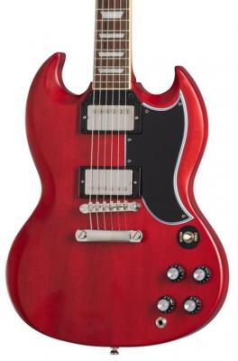 Solid body electric guitar Epiphone 1961 Les Paul SG Standard - Aged sixties cherry