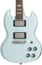 Double cut electric guitar Epiphone Power Players SG - Ice blue