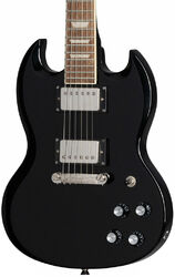 Double cut electric guitar Epiphone Power Players SG - Dark matter ebony