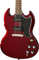 Double cut electric guitar Epiphone SG Special P-90 - Vintage sparkling burgundy