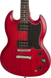 Double cut electric guitar Epiphone SG-Special VE - Vintage worn cherry