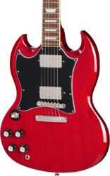 Double cut electric guitar Epiphone Modern SG Standard LH - Cherry