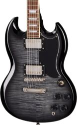 Double cut electric guitar Epiphone IBG SG Tribute - Ebony burst