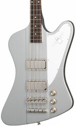 Solid body electric bass Epiphone Thunderbird '64 - Silver mist