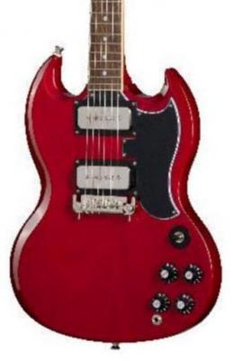 Solid body electric guitar Epiphone Tony Iommi SG Special - Vintage cherry