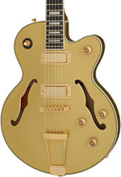 Semi-hollow electric guitar Epiphone Uptown Kat ES - Topaz gold metallic