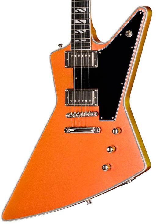 Metal electric guitar Epiphone IBG Futura Explorer Custom - Firestorm Shift