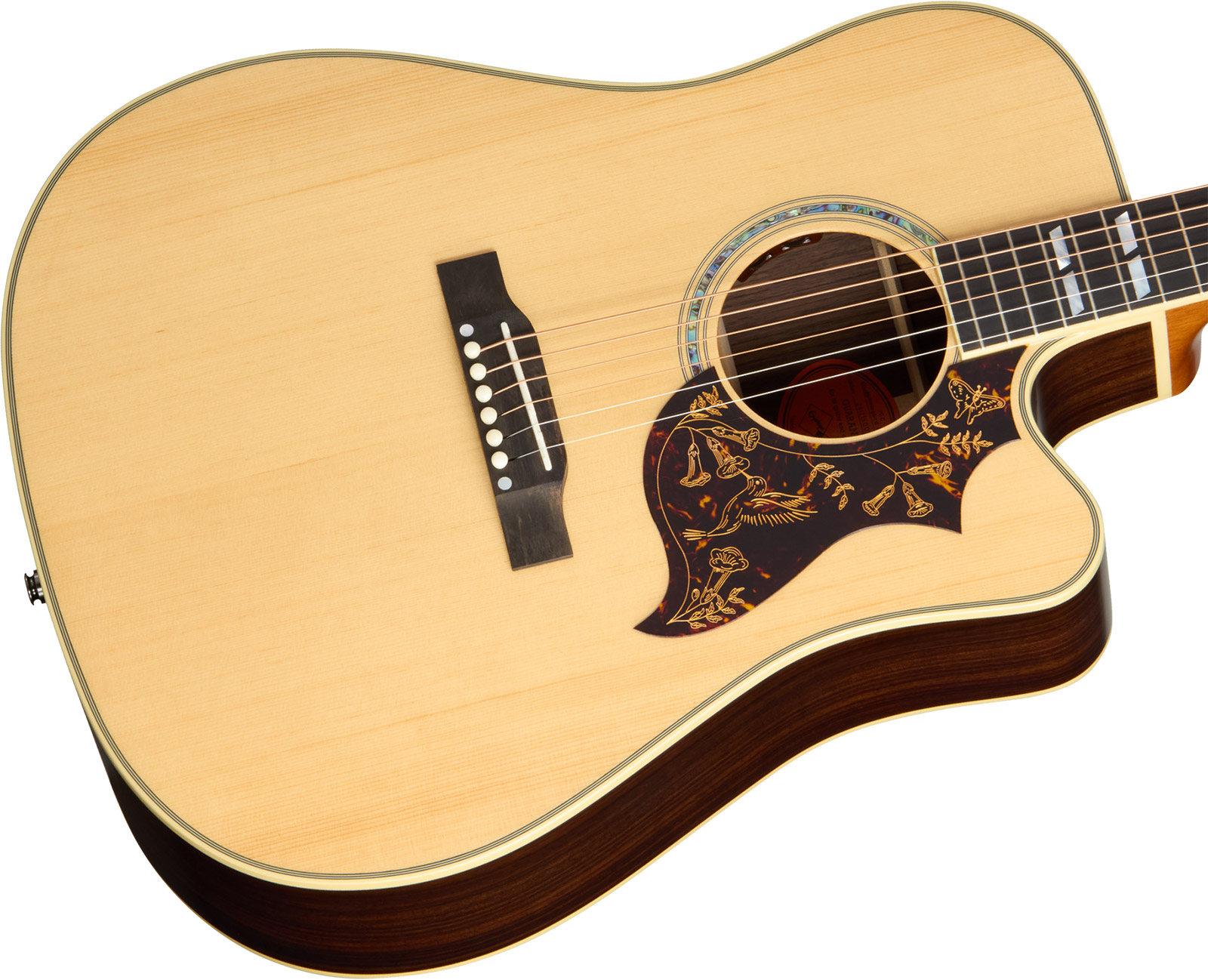 Epiphone Hummingbird Deluxe Ec Inspired By Gibson Dreadnought Cw Epicea Palissandre Eb - Natural - Folk guitar - Variation 2