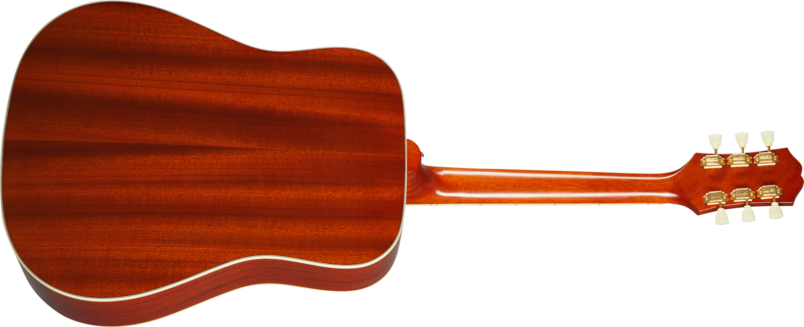 Epiphone Hummingbird Inspired By Gibson Dreadnought Epicea Acajou Lau - Aged Cherry Sunburst - Electro acoustic guitar - Variation 1
