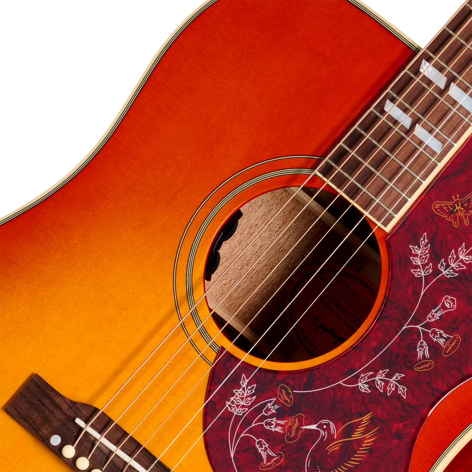 Epiphone Hummingbird Standard Ibg Dreadnought Epicea Acajou Rw - Cherry Sunburst - Folk guitar - Variation 2