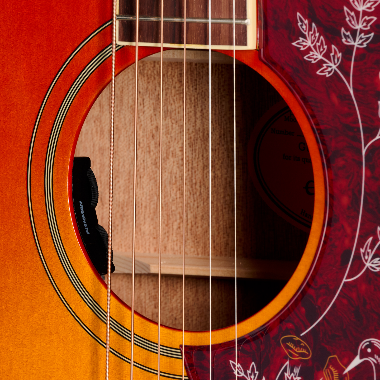 Epiphone Hummingbird Standard Ibg Dreadnought Epicea Acajou Rw - Cherry Sunburst - Folk guitar - Variation 4