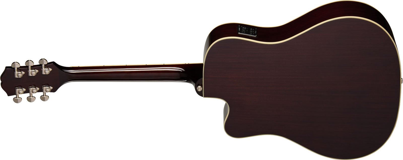 Epiphone Hummingbird Studio Ec Ibg Dreadnought Cw Epicea Acajou Rw - Natural - Folk guitar - Variation 1