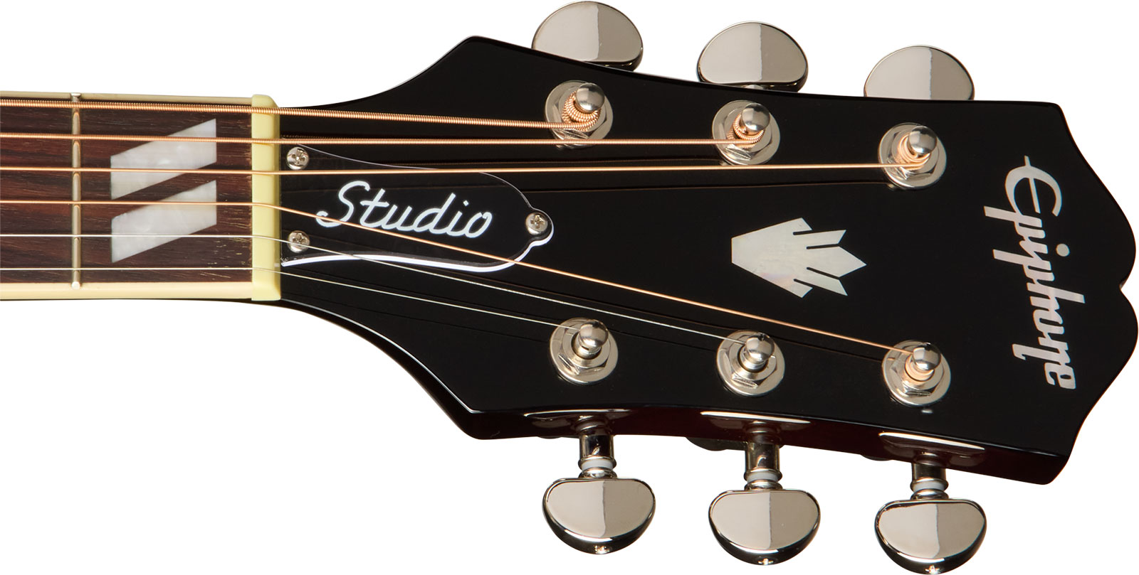 Epiphone Hummingbird Studio Ec Ibg Dreadnought Cw Epicea Acajou Rw - Natural - Folk guitar - Variation 5