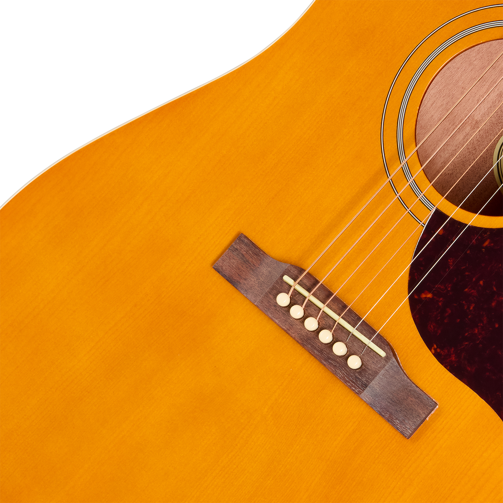 Epiphone Hummingbird Tribute Dreadnought Shsc Epicea Acajou Lau - Antique Natural - Folk guitar - Variation 3