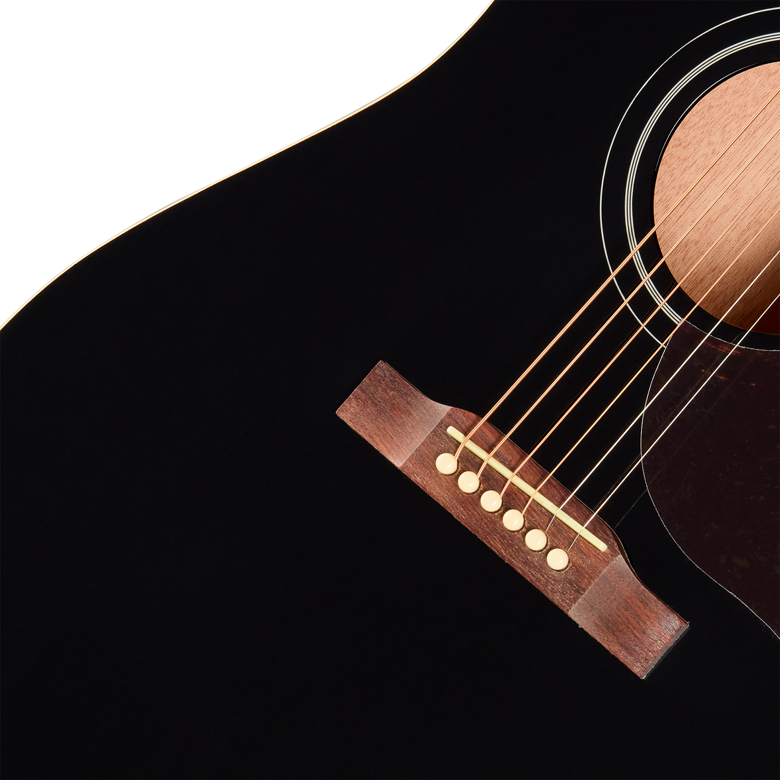 Epiphone Hummingbird Tribute Dreadnought Shsc Epicea Acajou Lau - Ebony - Folk guitar - Variation 3