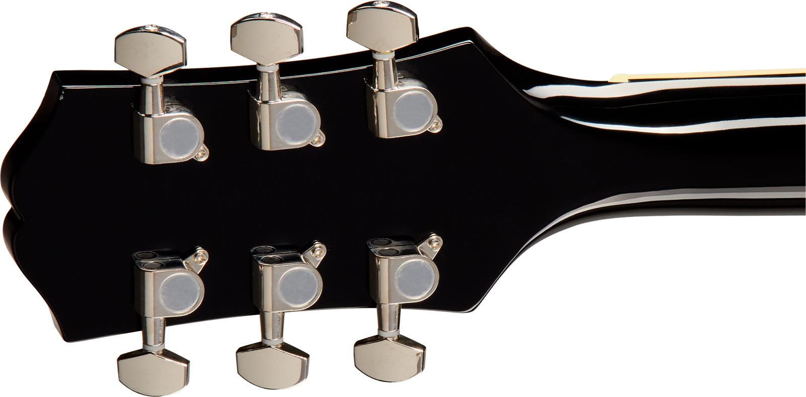 Epiphone Hummingbird Tribute Dreadnought Shsc Epicea Acajou Lau - Ebony - Folk guitar - Variation 5