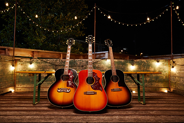 Epiphone J-200 Inspired By Gibson Jumbo Epicea Erable Lau - Aged Vintage Sunburst - Electro acoustic guitar - Variation 3