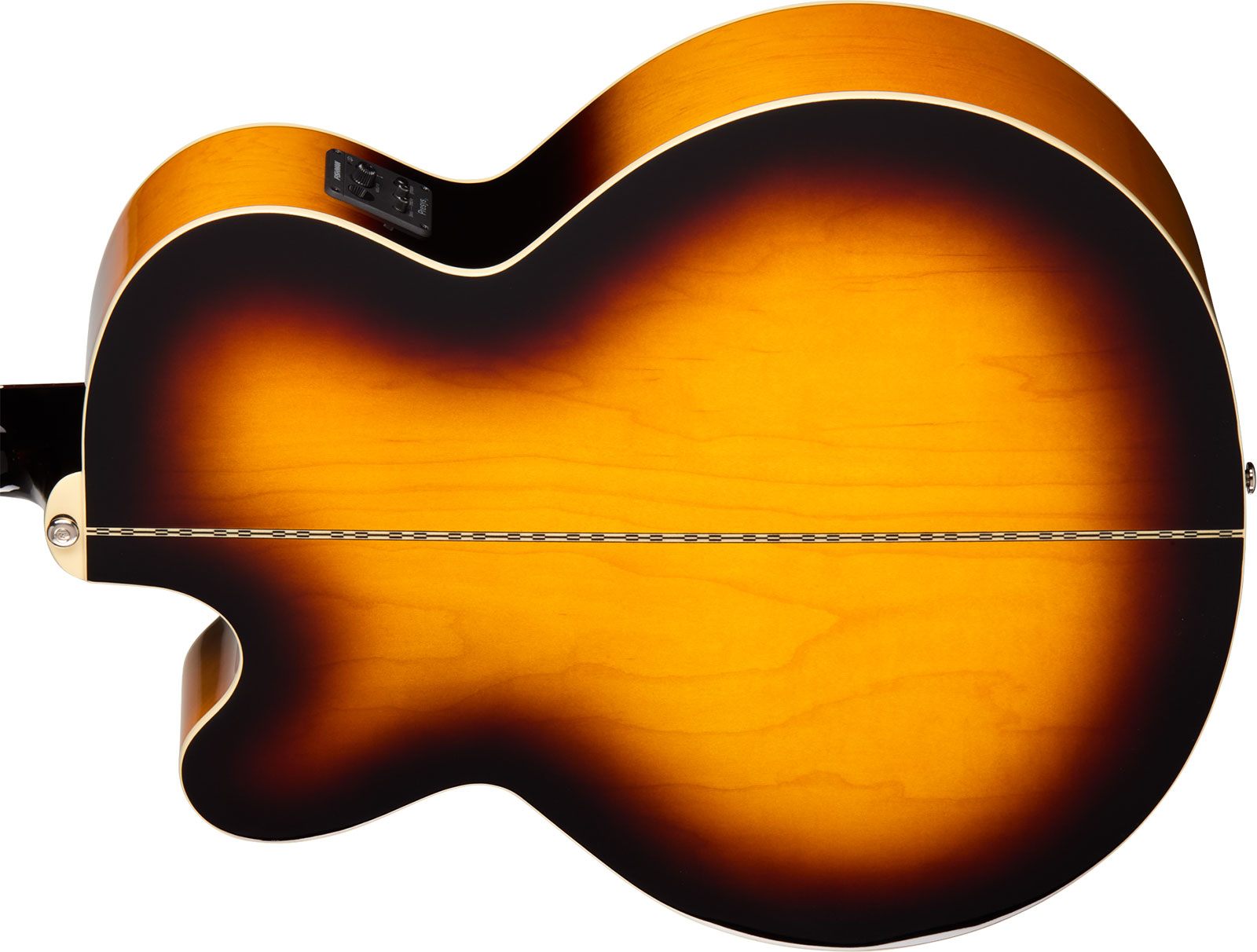 Epiphone J200 Studio Ec Ibg Jumbo Cw Epicea Acajou Rw - Vintage Sunburst - Folk guitar - Variation 4