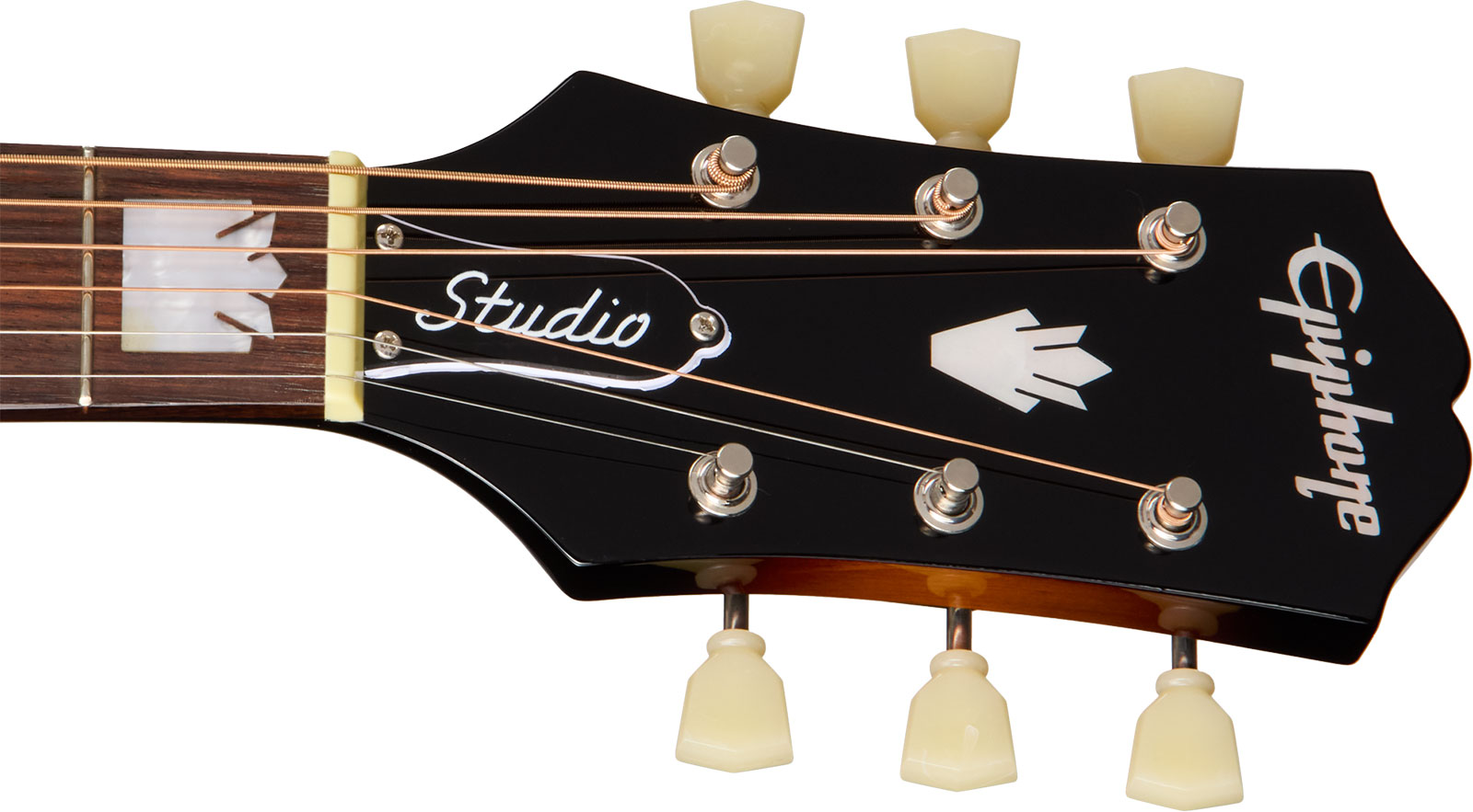 Epiphone J200 Studio Ec Ibg Jumbo Cw Epicea Acajou Rw - Vintage Sunburst - Folk guitar - Variation 5