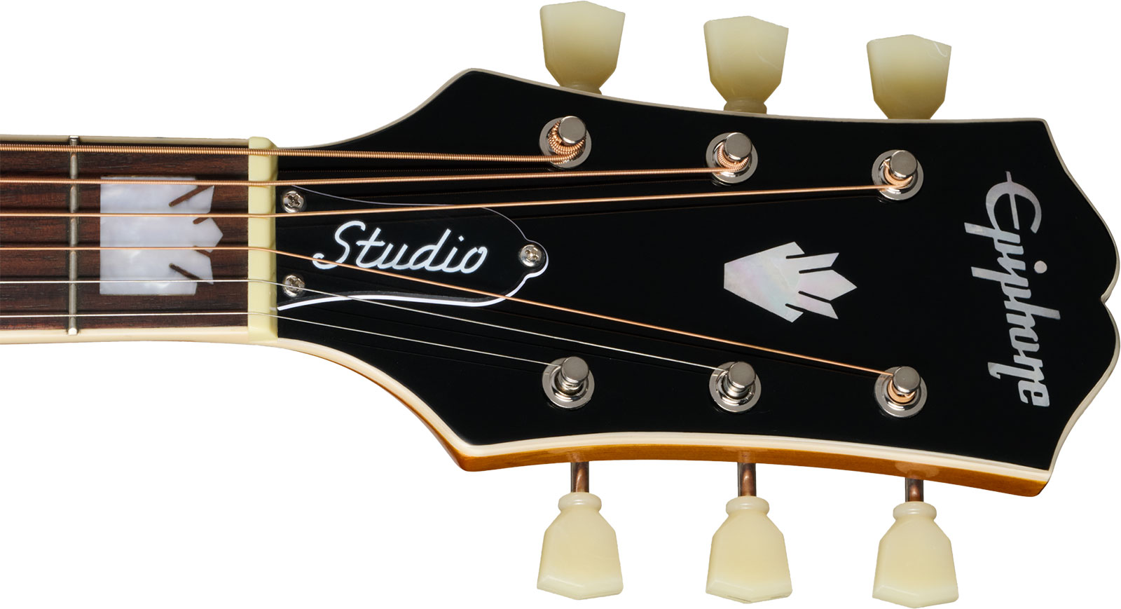 Epiphone J200 Studio Ec Ibg Jumbo Cw Epicea Acajou Rw - Natural - Folk guitar - Variation 5