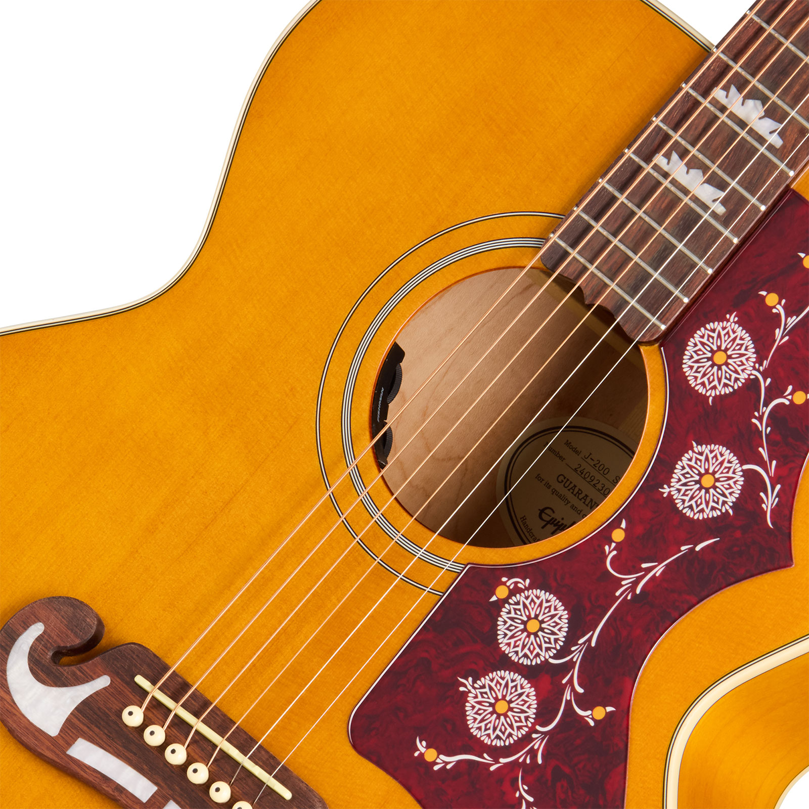 Epiphone J200 Studio Ibg Jumbo Epicea Acajou Rw - Natural - Folk guitar - Variation 2