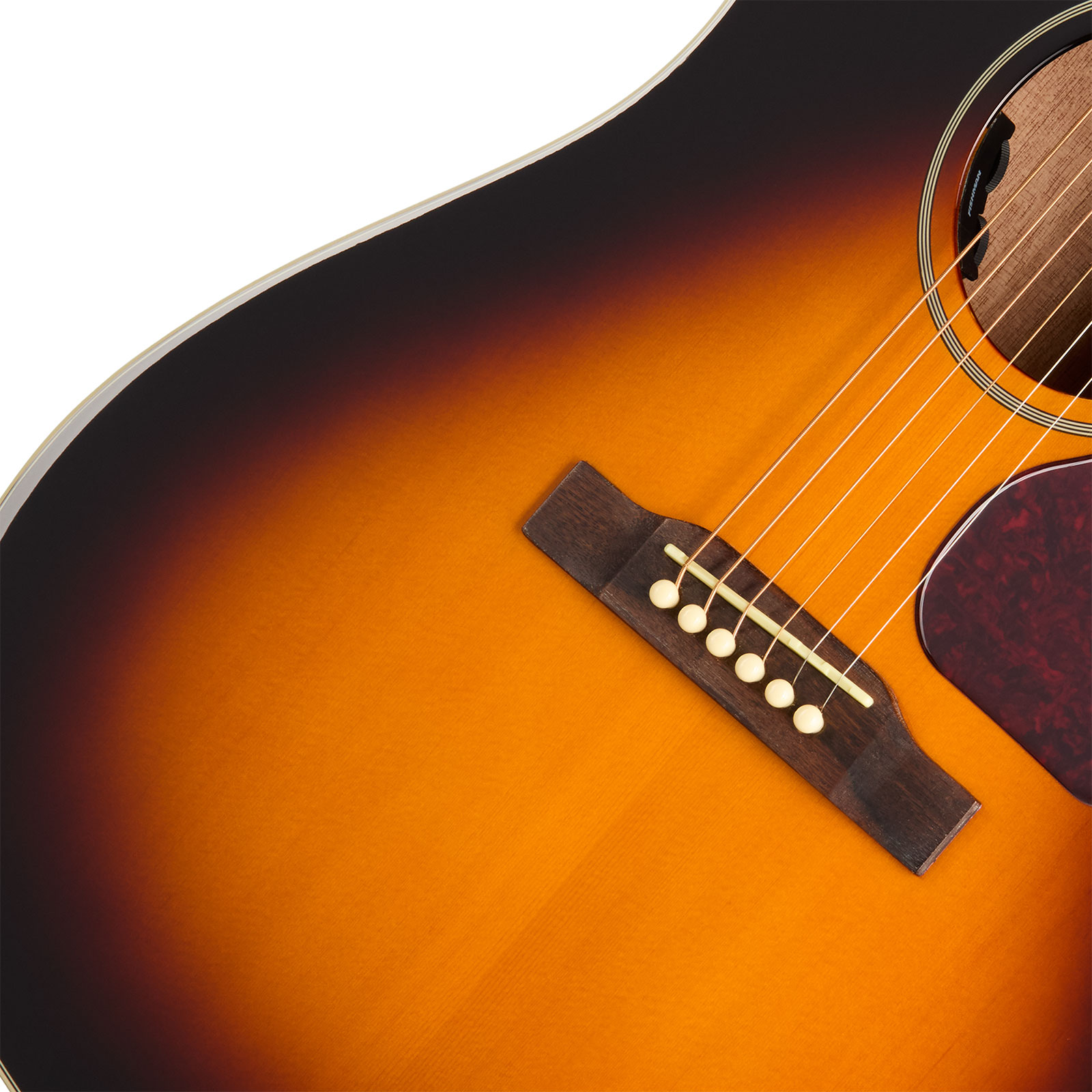 Epiphone J45 Studio Lh Gaucher Ibg Dreadnought Epicea Acajou Rw - Vintage Sunburst - Folk guitar - Variation 3
