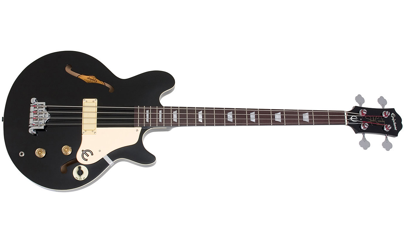 Epiphone Jack Casady Signature Bass Ch - Ebony - Semi & hollow-body electric bass - Variation 1